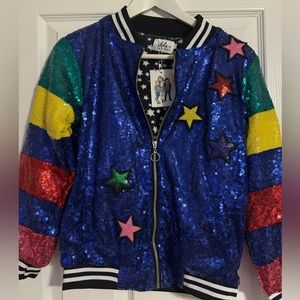 **NWT** Lola + The Boys sequin girls jacket.